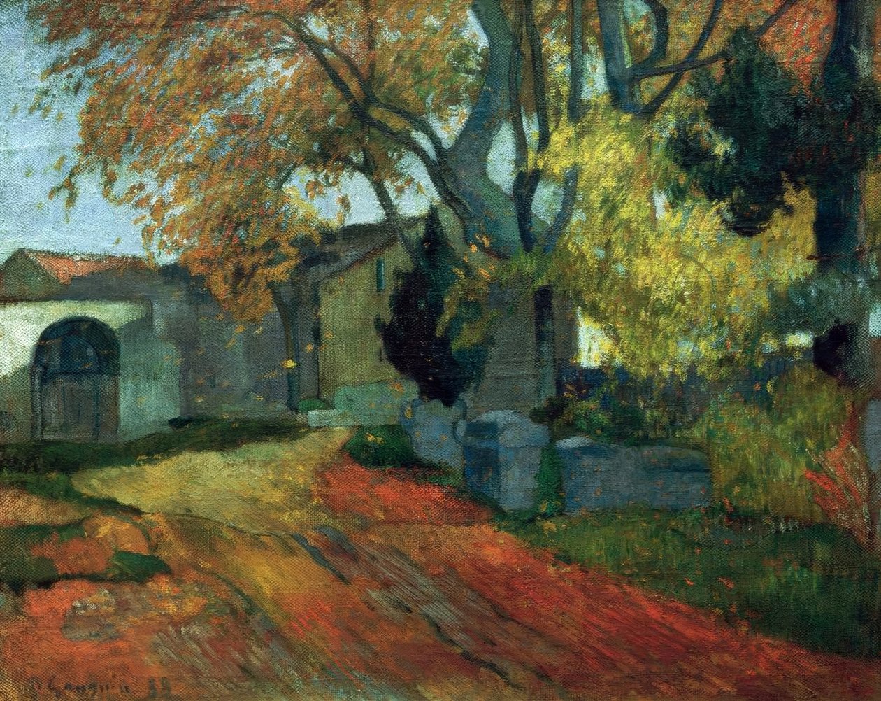 Les Alyscamps af Paul Gauguin