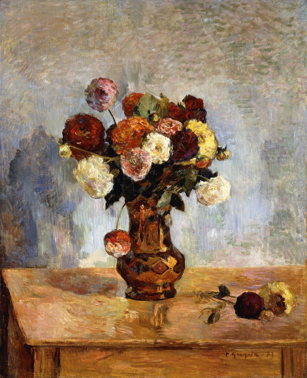 Dahliaer, 1885 af Paul Gauguin