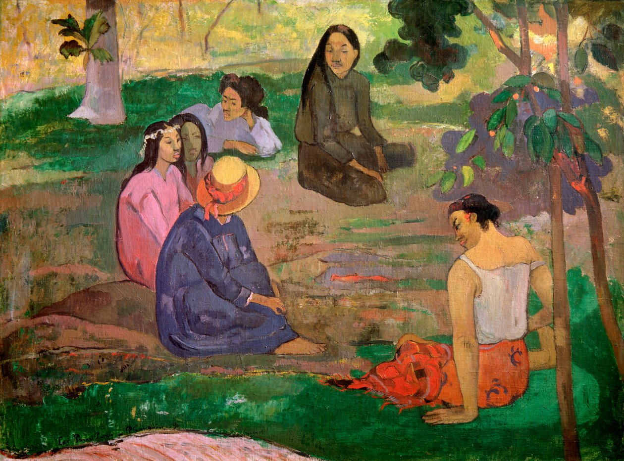 Parau Parau-samtalen, 1891 af Paul Gauguin