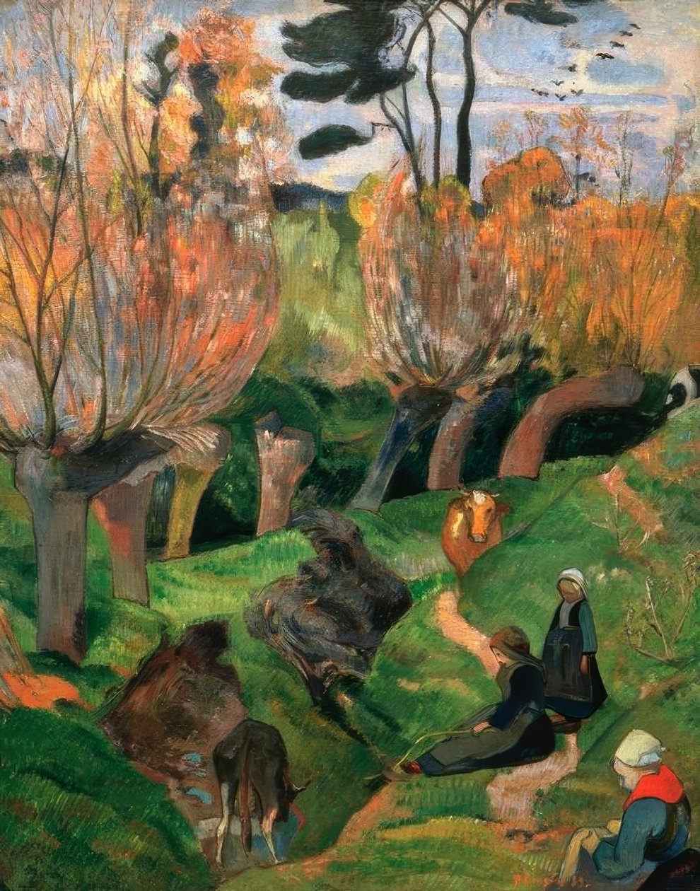 Piletræerne af Paul Gauguin