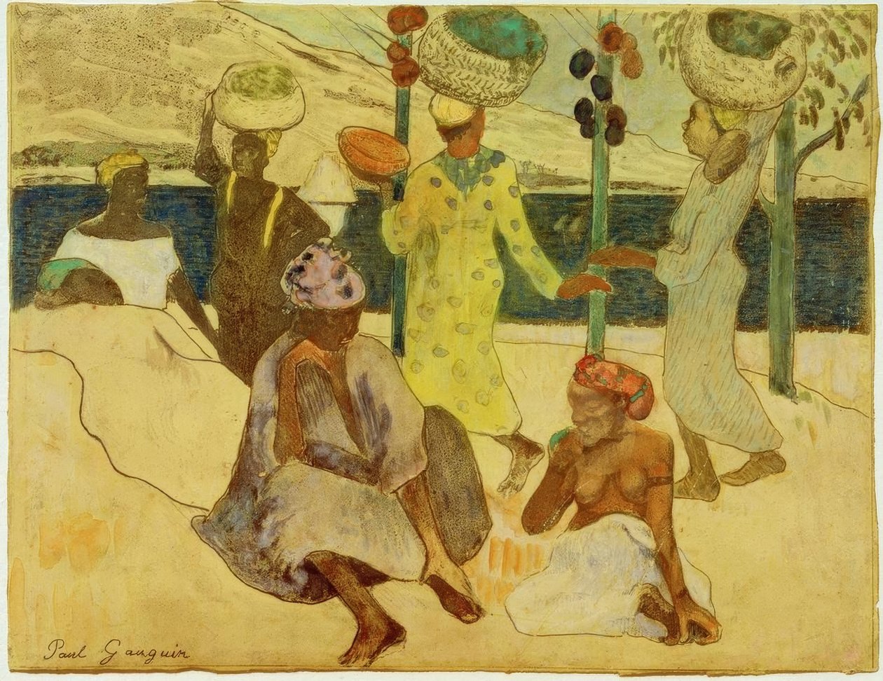 Cikader og myrer af Paul Gauguin