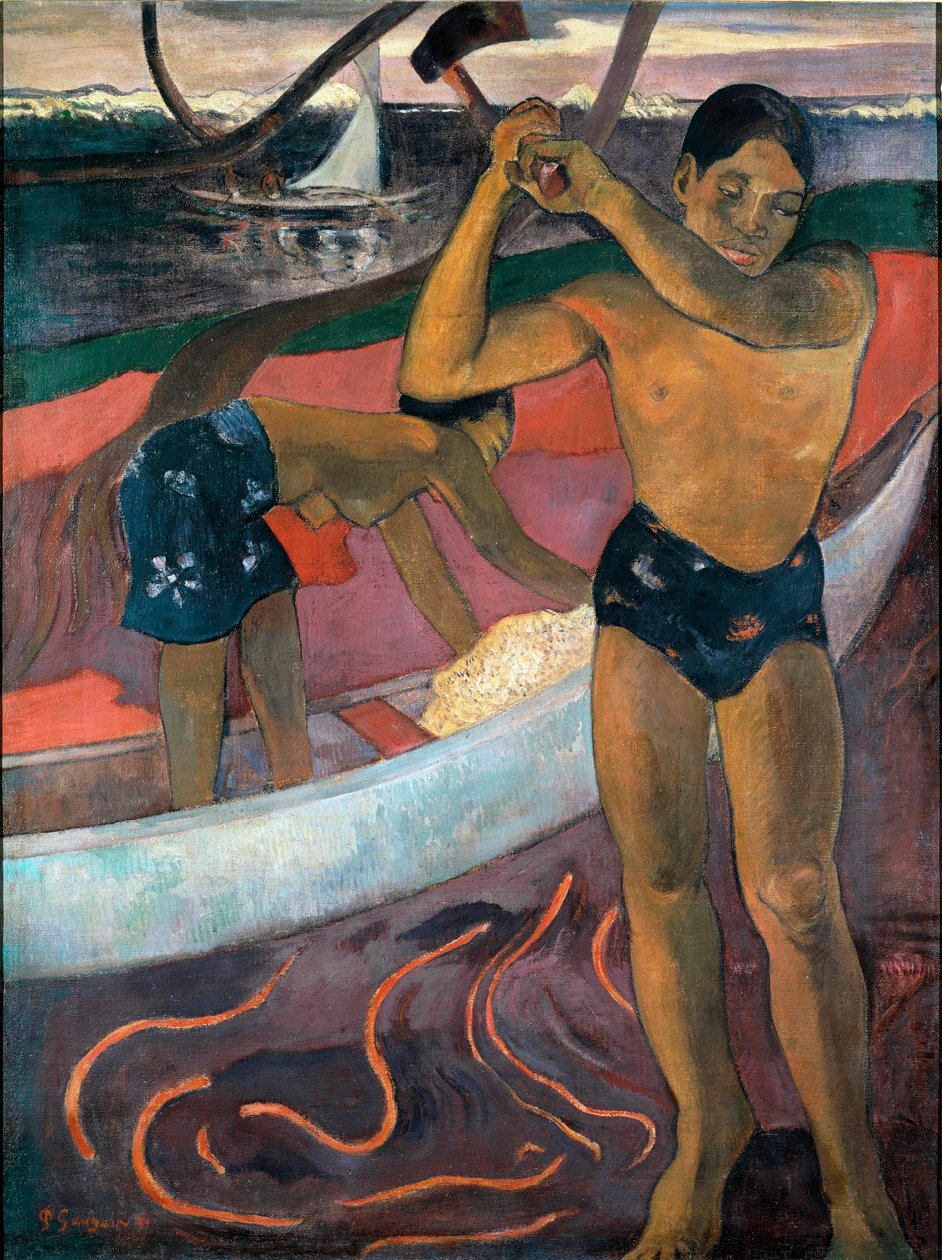 Manden med aksen Maleri af Paul Gauguin (1848-1903) af Paul Gauguin