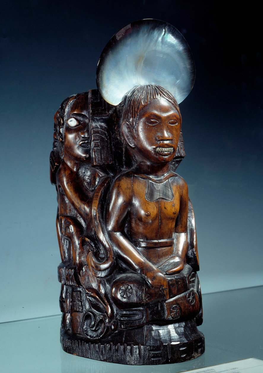 Idolet med en skal Skulptur af Paul Gauguin (1848-1903) 1893 Paris, musee d