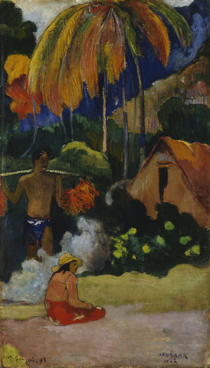 Mahana Maà Landskab på Tahiti af Paul Gauguin