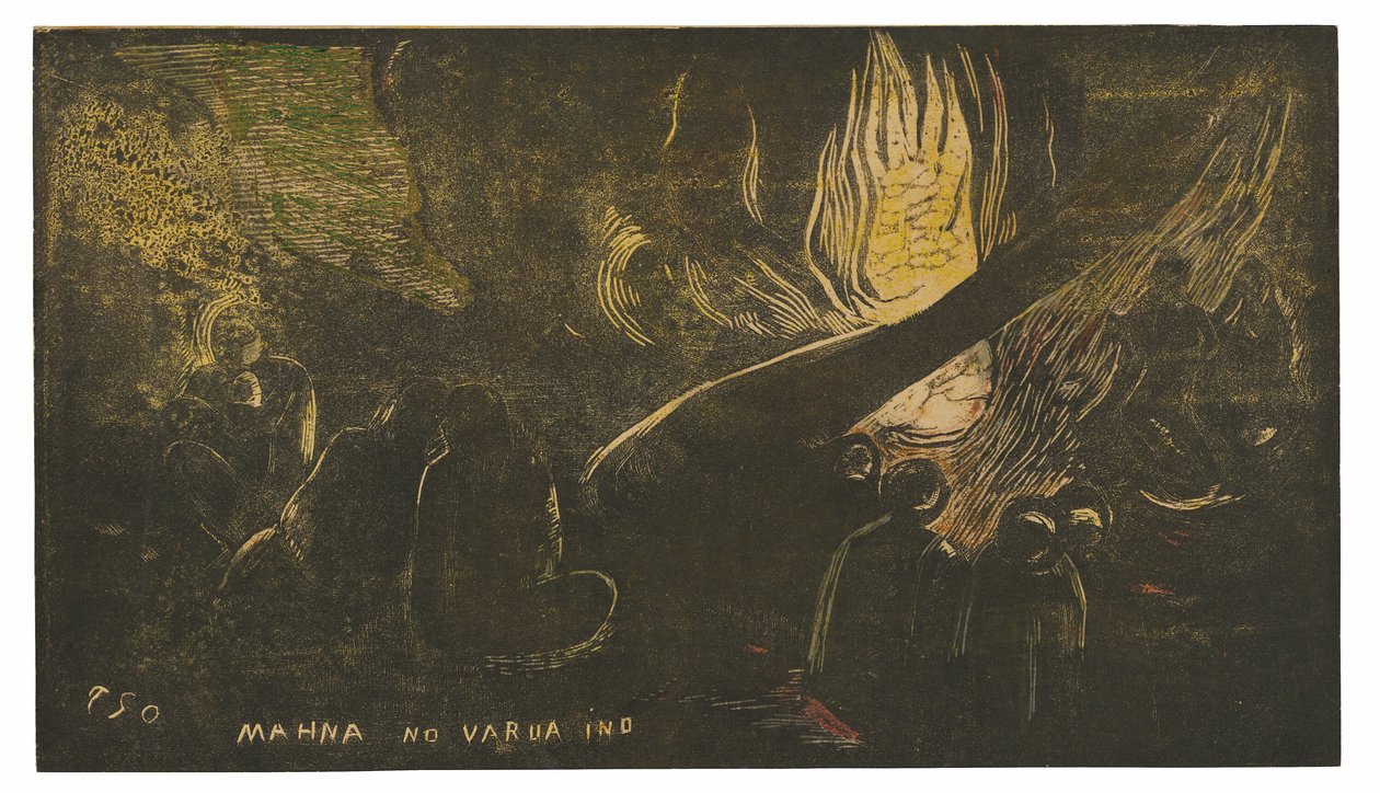 Mahna no varua ino (Djævelen taler), fra Noa Noa-suiten af Paul Gauguin