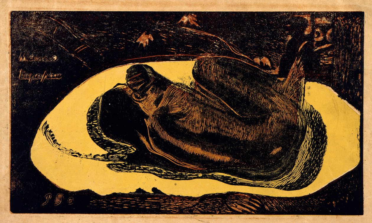 Manao Tupapau Spirit of the Dead ser, 1893-1894. af Paul Gauguin