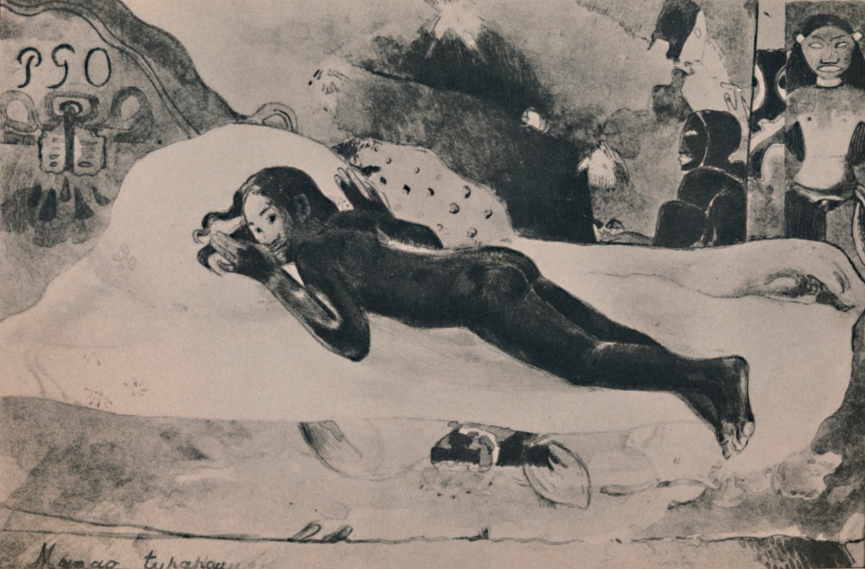 Manao Tupapau The Spirit of the Dead Watches, ca. 1892, 1946 af Paul Gauguin