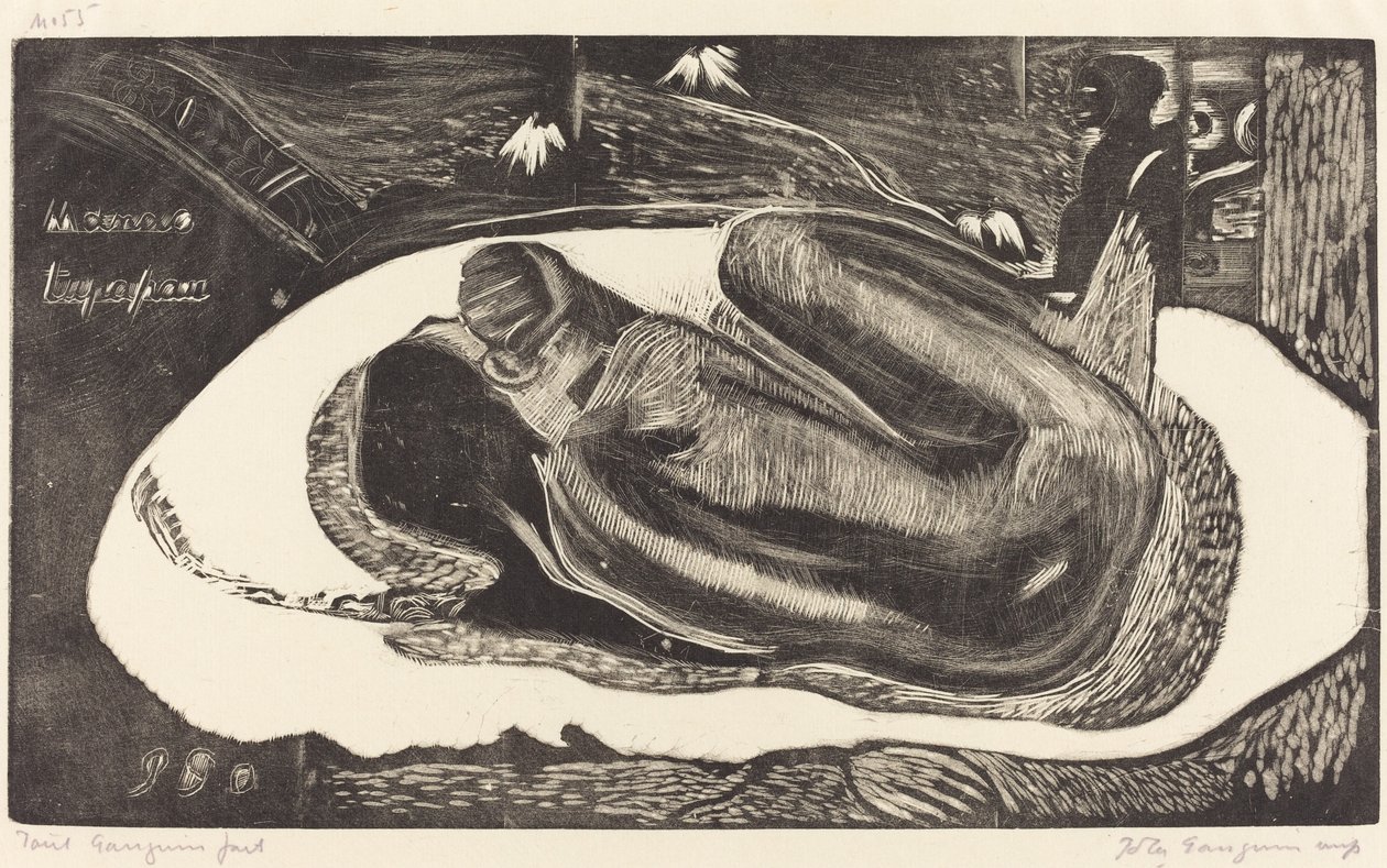 Manoa Tupapau (Hun er hjemsøgt af en ånd) af Paul Gauguin