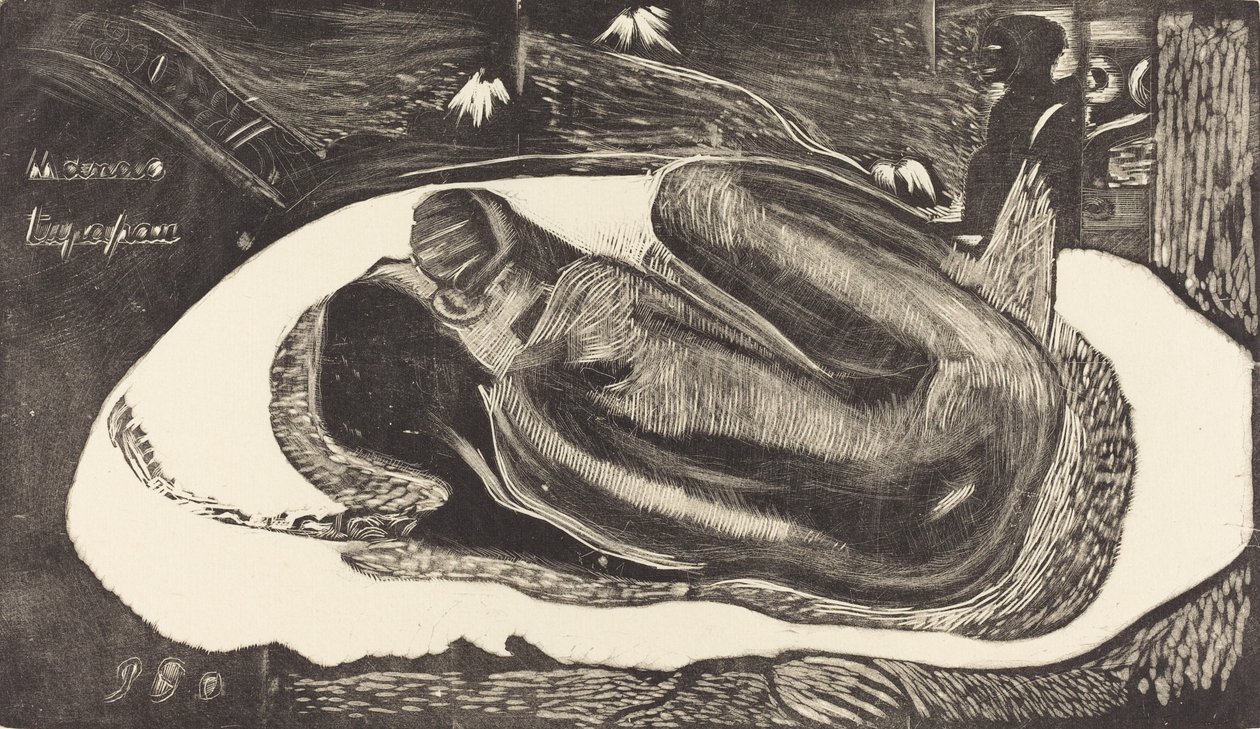 Manoa Tupapau Hun er hjemsøgt af en ånd, 18941895. af Paul Gauguin