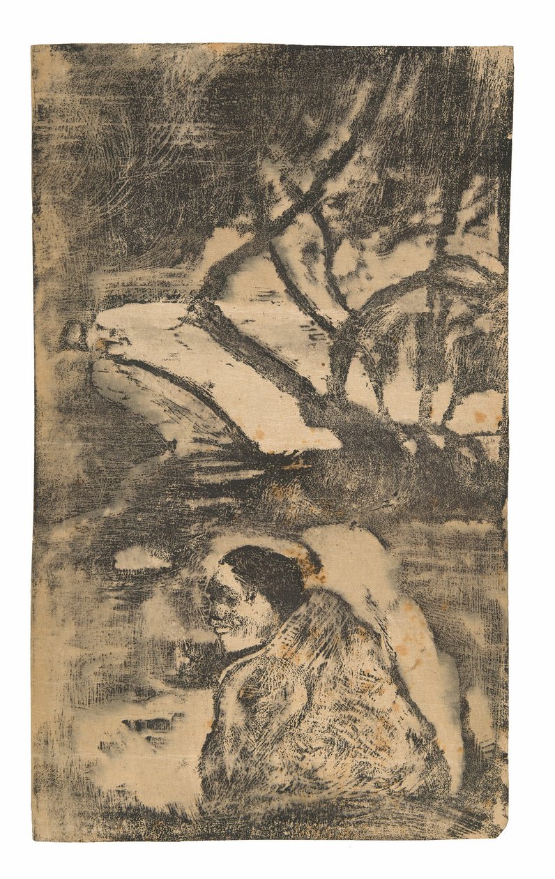 Maori-kvinde i skoven af Paul Gauguin