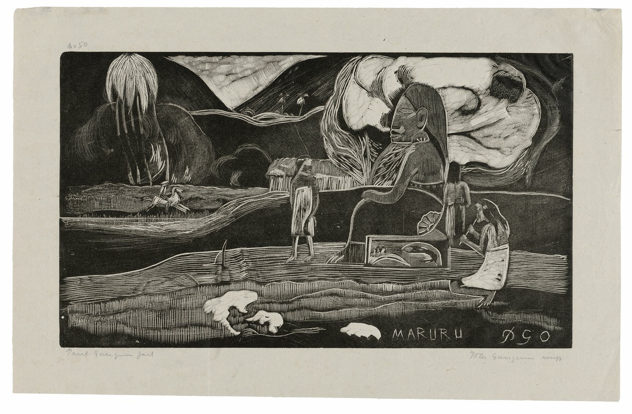 Maruru (Offerings of Gratitude), fra Noa Noa Suite af Paul Gauguin