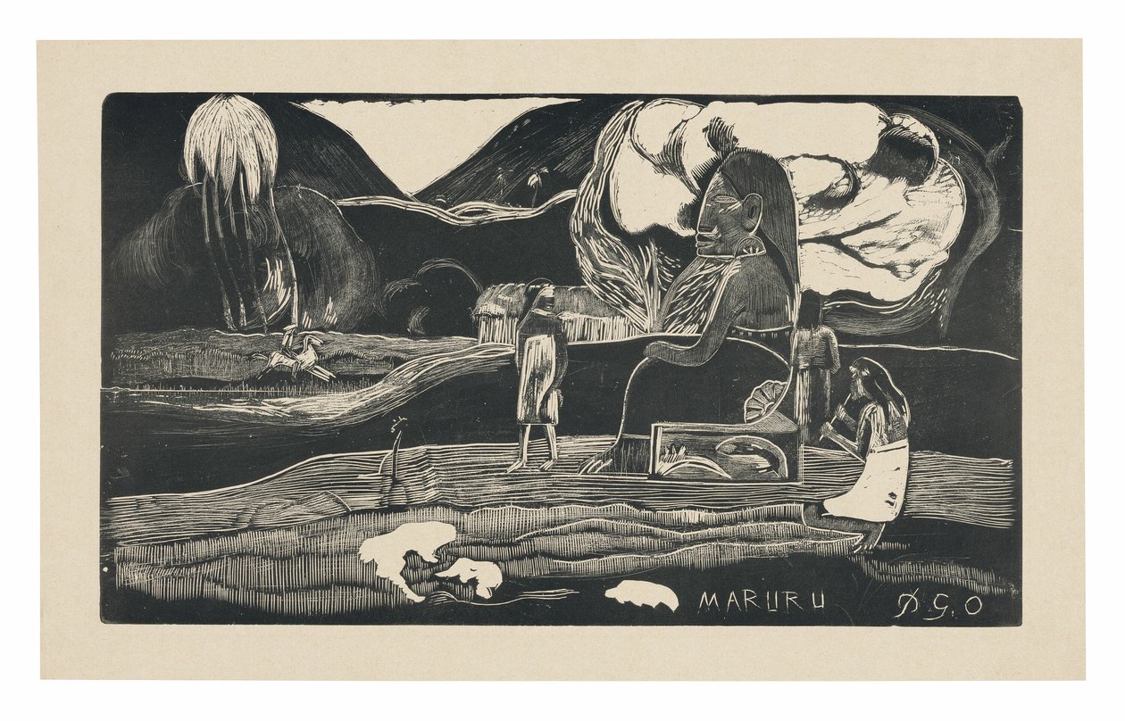 Maruru (Offerings of Gratitude), fra Noa Noa Suite af Paul Gauguin