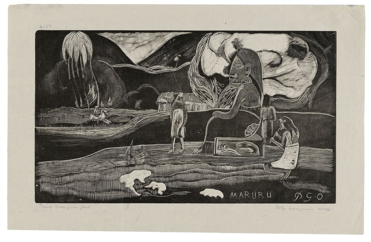 Maruru, Offerings of Gratitude, fra Noa Noa, 1894 af Paul Gauguin