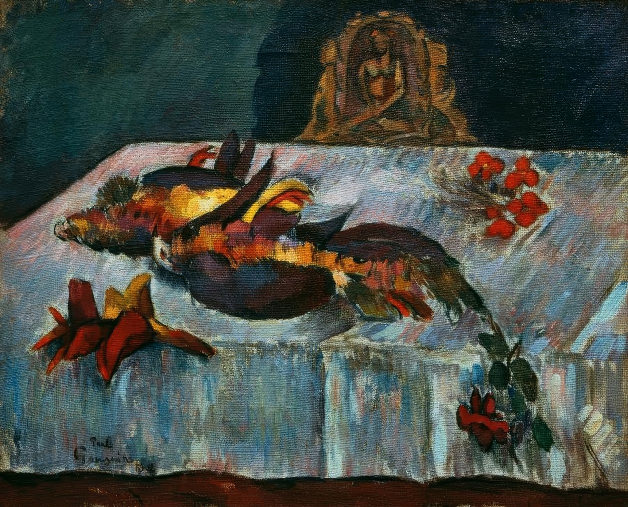 Stilleben med eksotiske fugle af Paul Gauguin