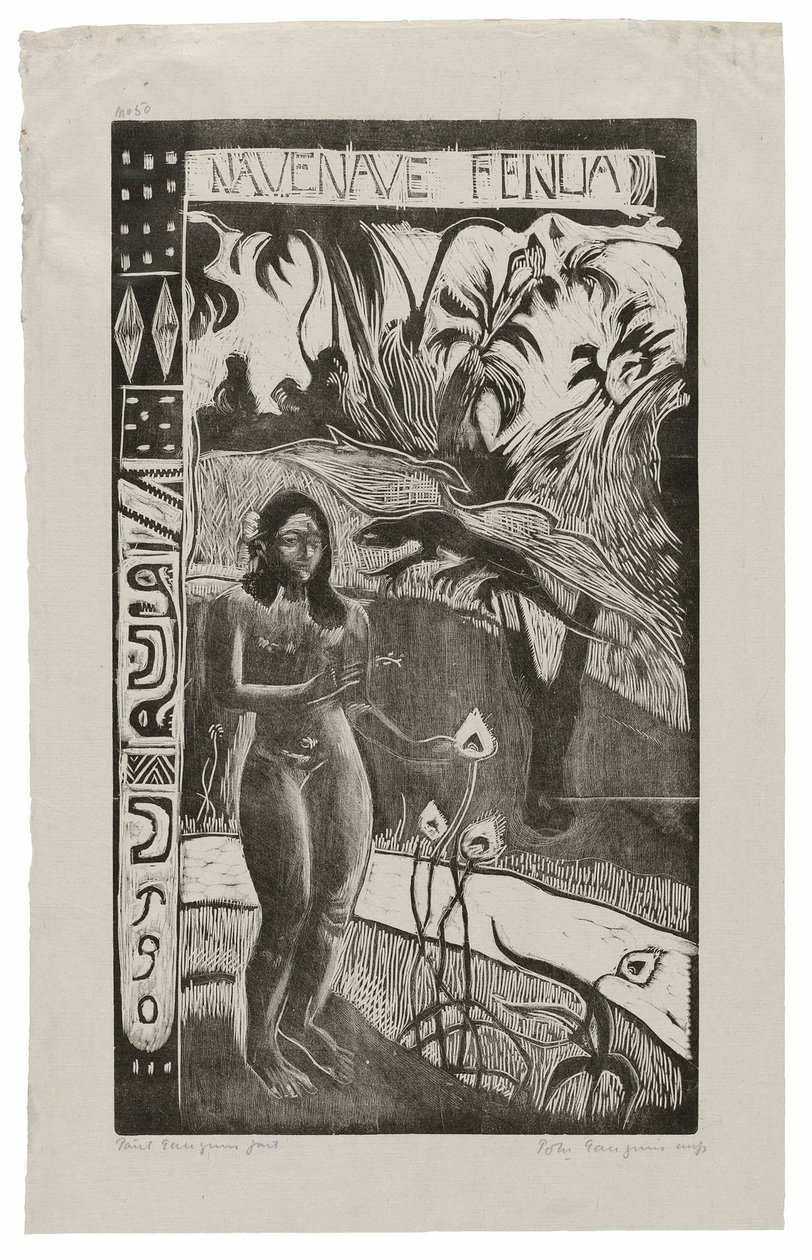 Nave nave fenua (Delightful Land), fra Noa Noa Suite af Paul Gauguin