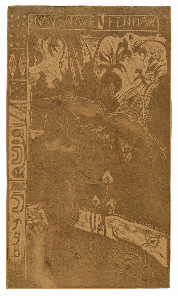 Nave nave fenua (Delightful Land), fra Noa Noa Suite af Paul Gauguin