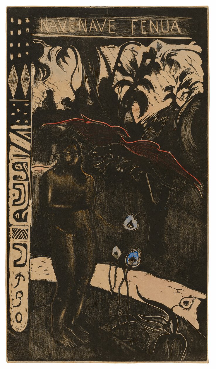 Nave nave fenua (Dejligt land), fra Noa Noa-suiten af Paul Gauguin