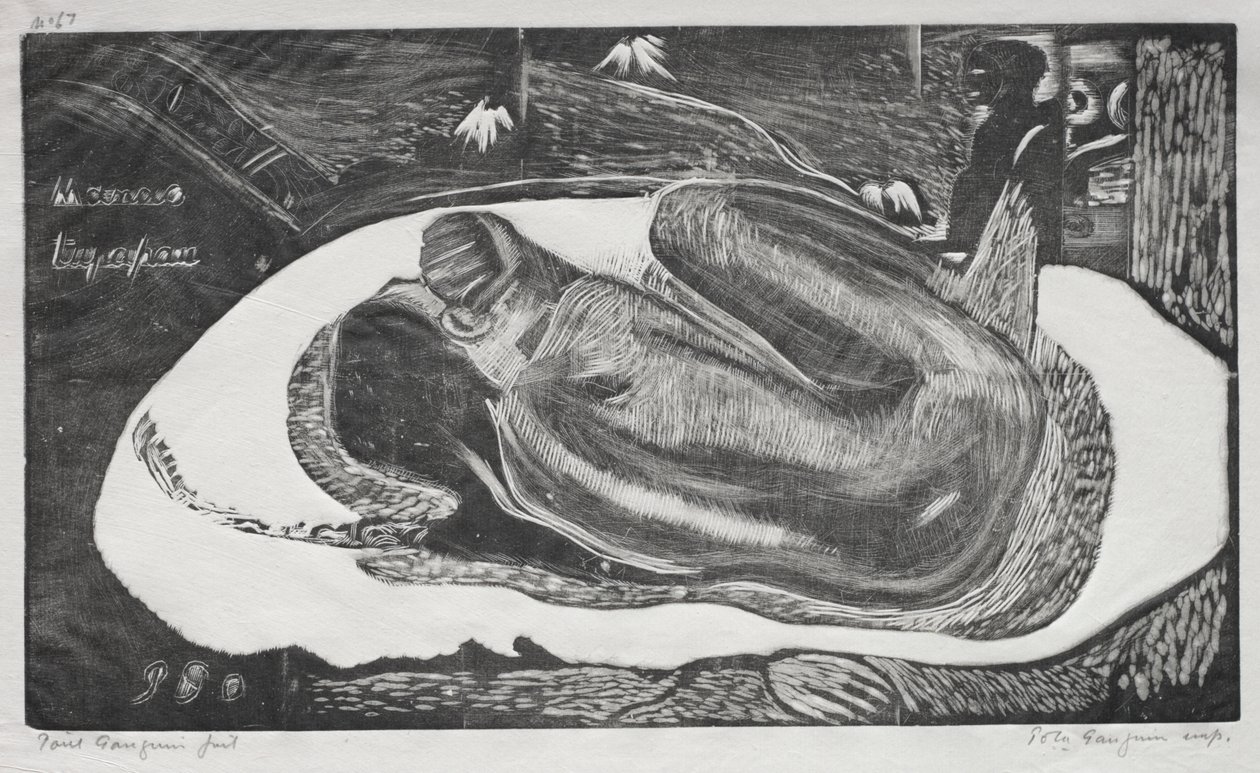 Noa Noa: Manao Yupapau (Overvåget af de dødes ånder) af Paul Gauguin