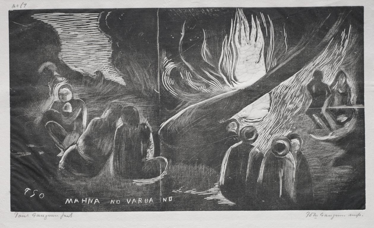 Noah Noah; The Devil Speaks (Mahna No Varua Ino) af Paul Gauguin