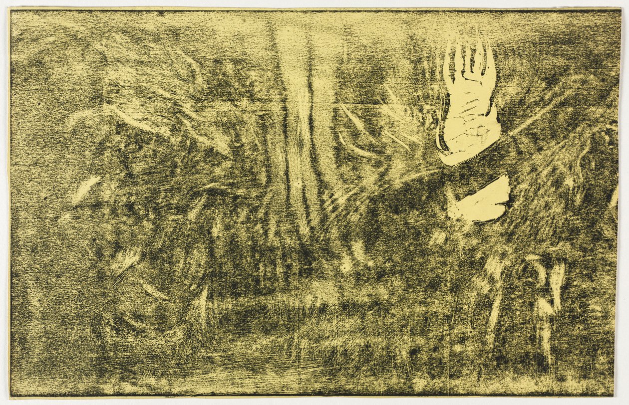 Noa Noa: Djævelen taler Mahna No Varua Ino recto, 1893-1894. af Paul Gauguin