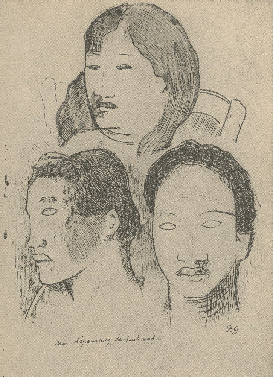 Ikke blottet for følelser, 1936 af Paul Gauguin