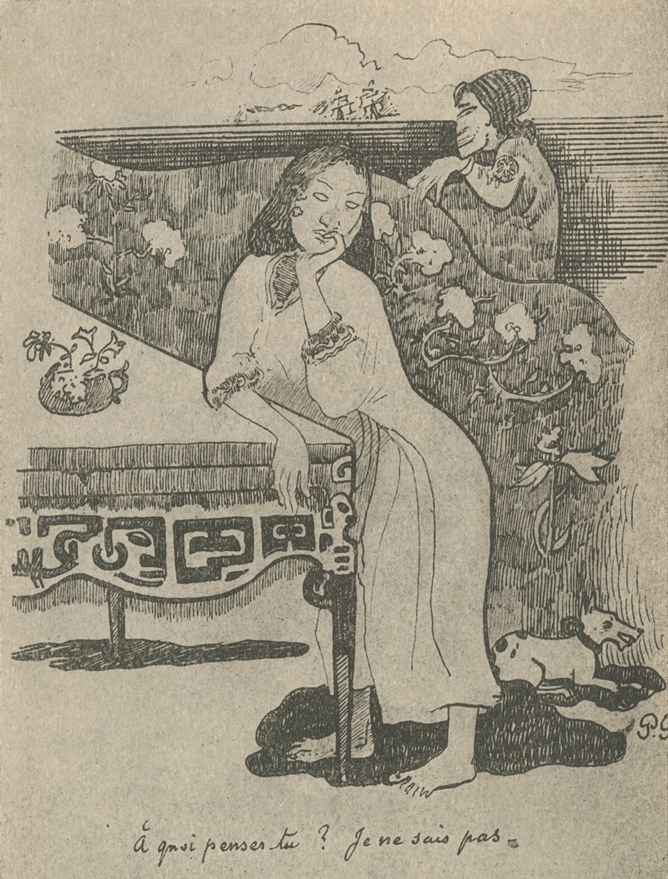 Hvad tænker du, ved jeg ikke, 1936 af Paul Gauguin
