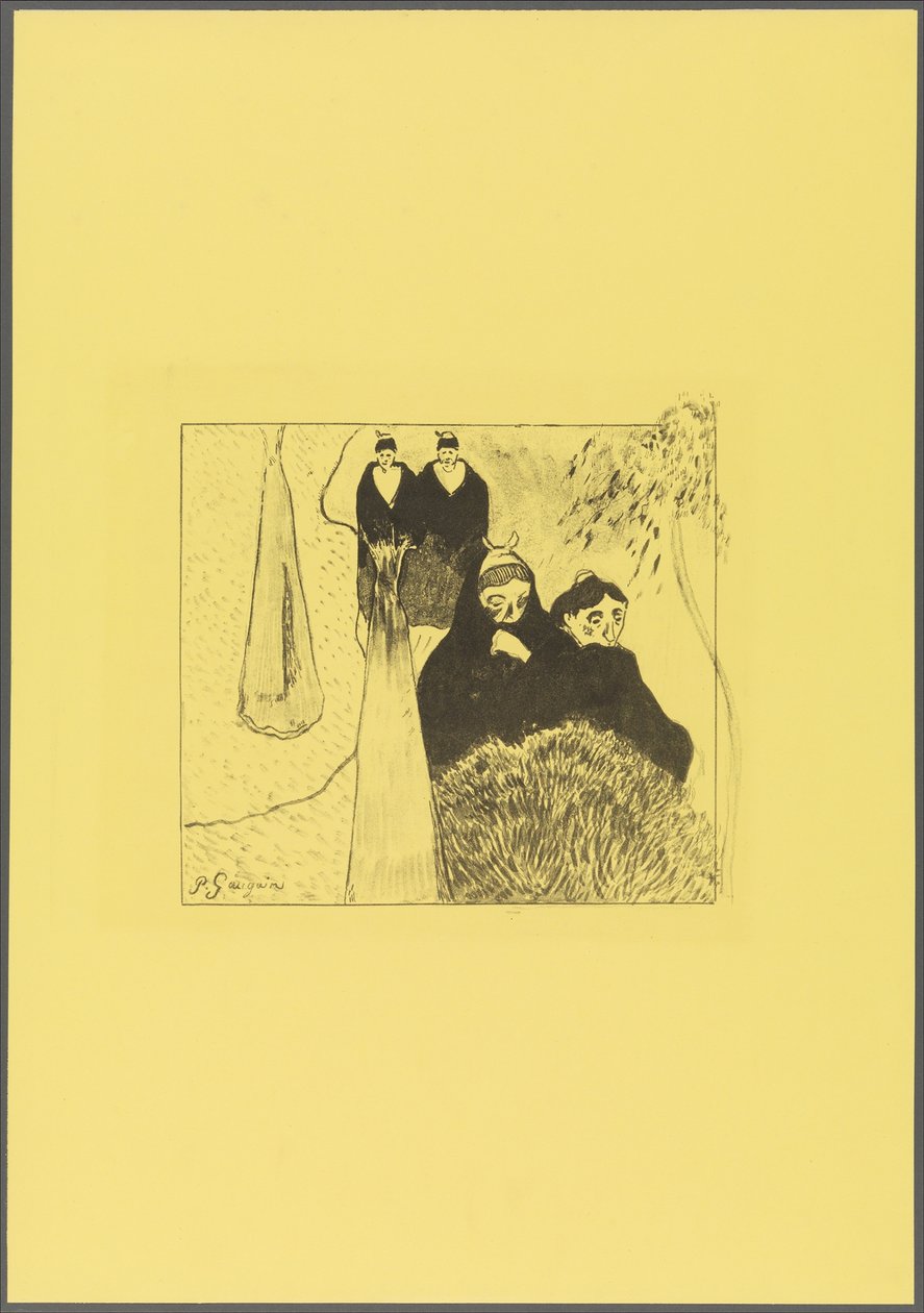 Alte Frauen von Arles, aus der "Volpini Suite: Dessins lithographiques" af Paul Gauguin