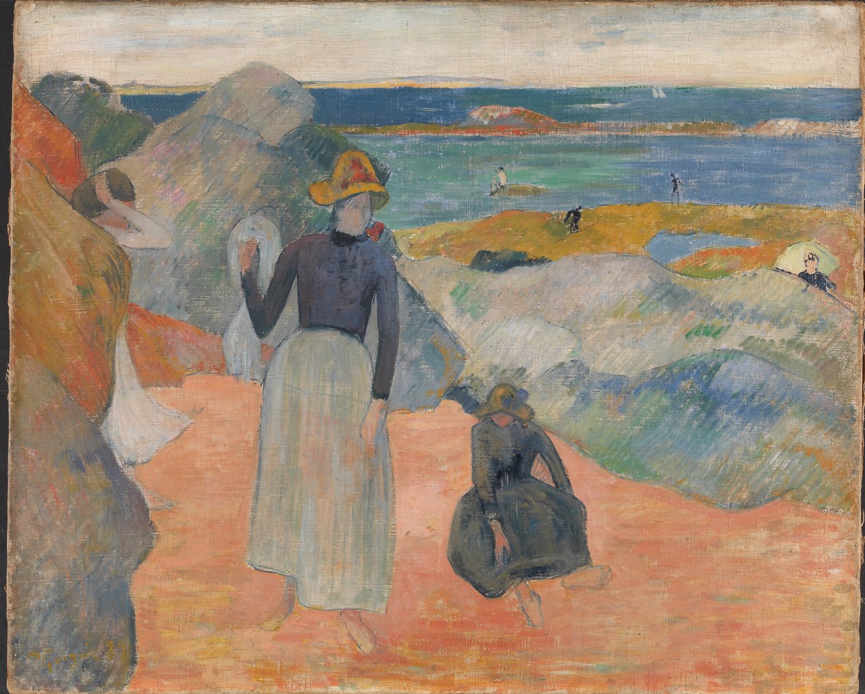 På stranden, 1889. af Paul Gauguin