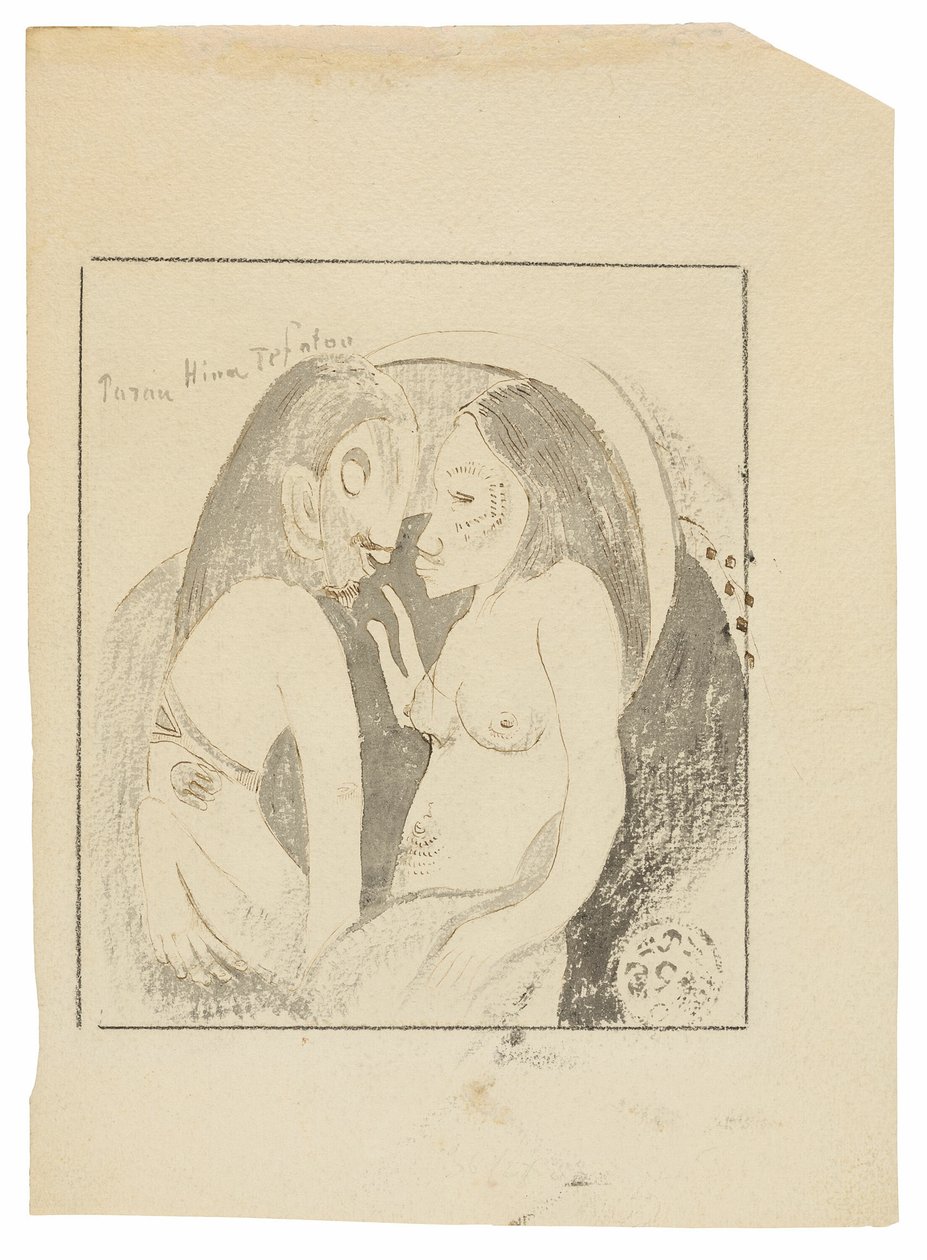 Parau Hina Tefatou (Ord mellem Månens Gud og Jordens Gud) af Paul Gauguin