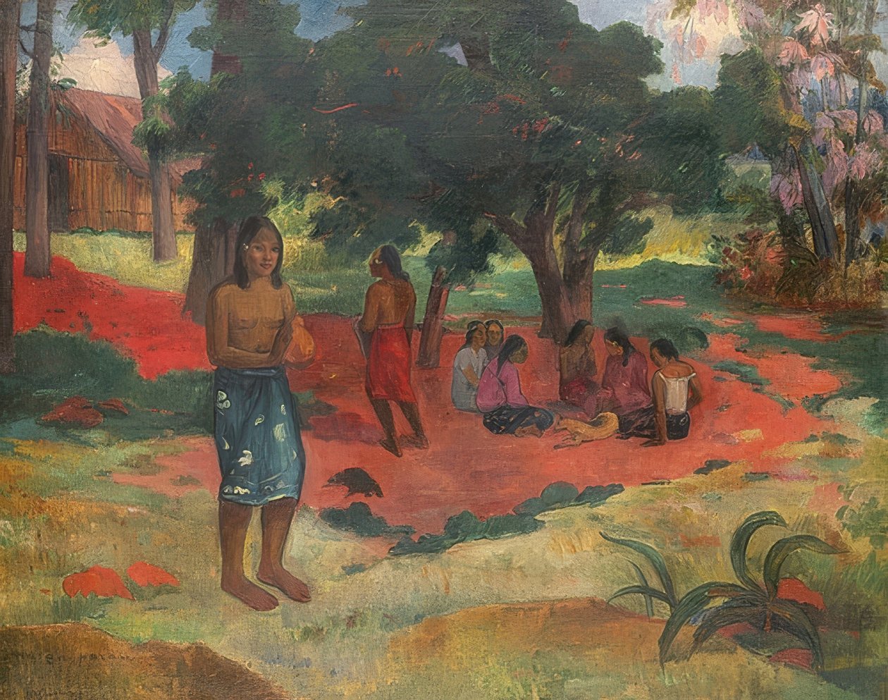Parau Parau (hviskede ord). 1892 af Paul Gauguin