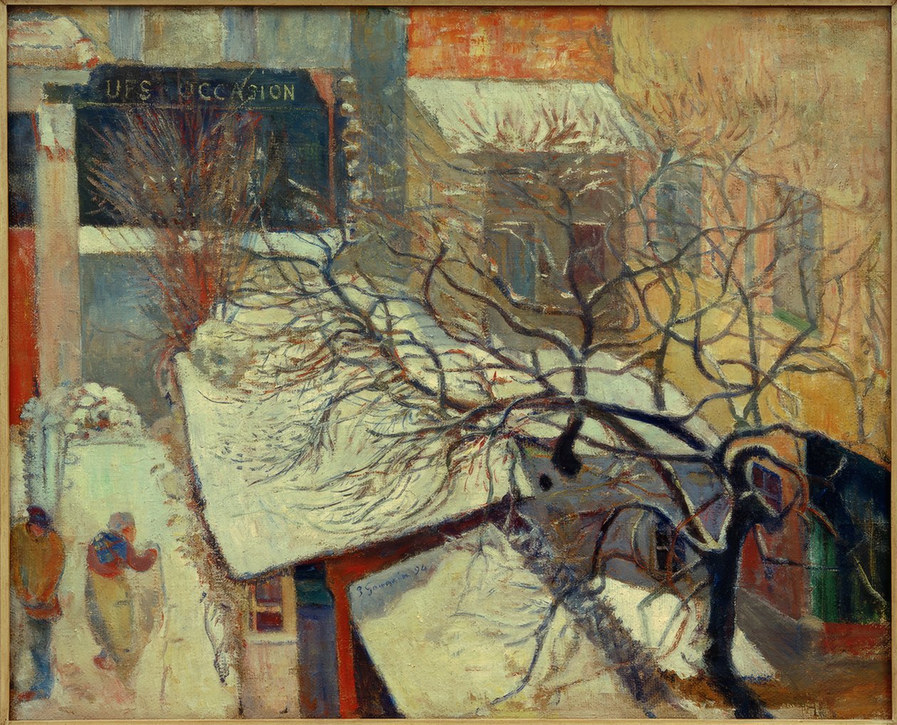 Paris under sneen af Paul Gauguin