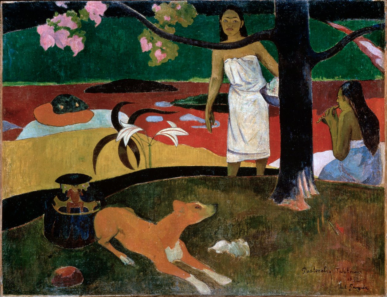 Tahitiske præster, 1892. af Paul Gauguin
