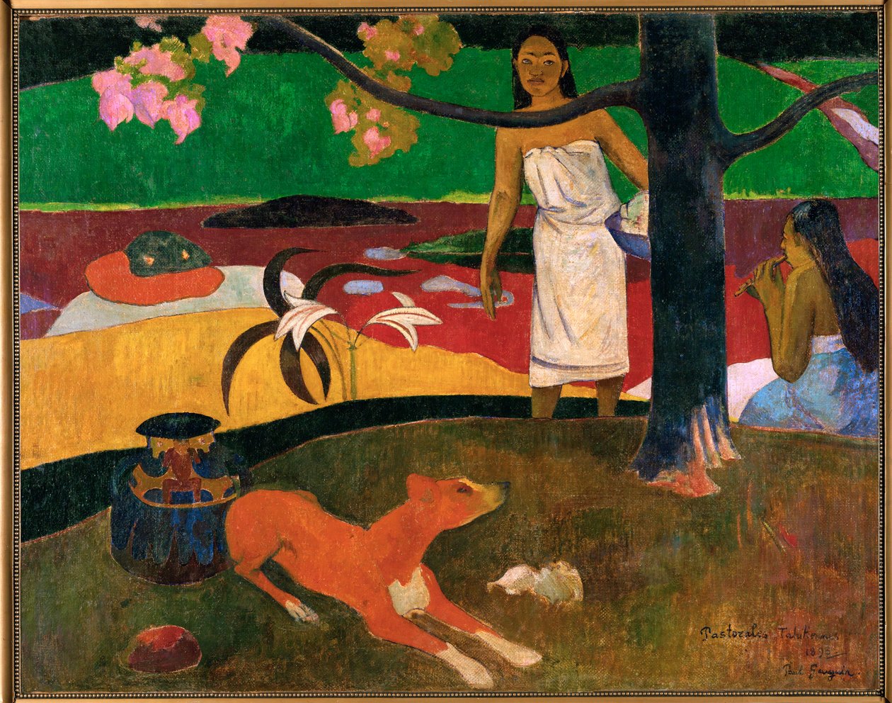 Pastorales tahitiennes (olie på lærred) af Paul Gauguin