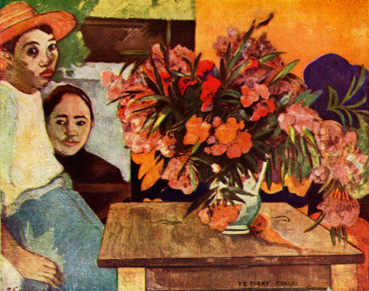 Bønder med blomster, 1936 af Paul Gauguin