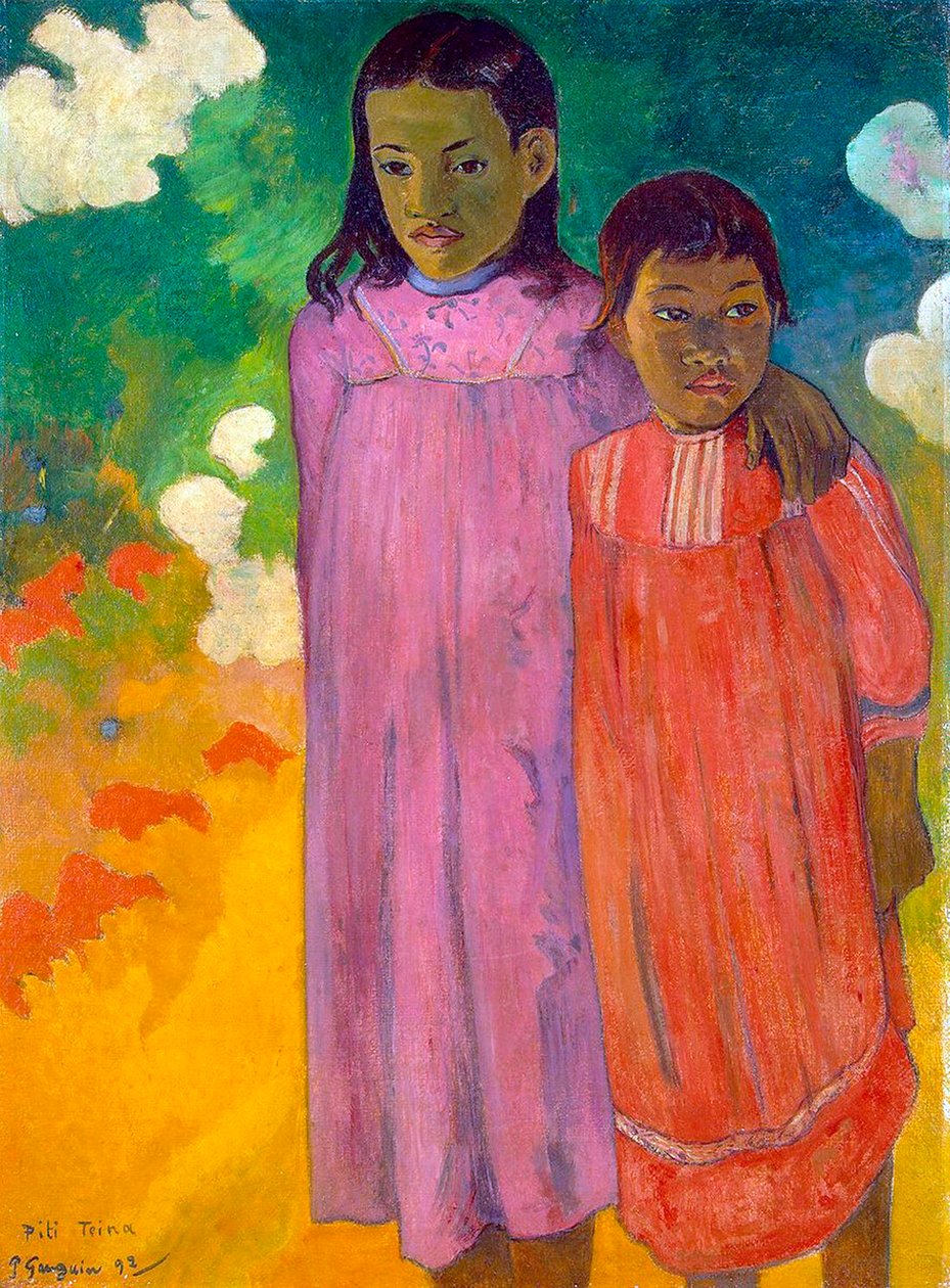 Piti Tiena, To søstre, 1892. af Paul Gauguin