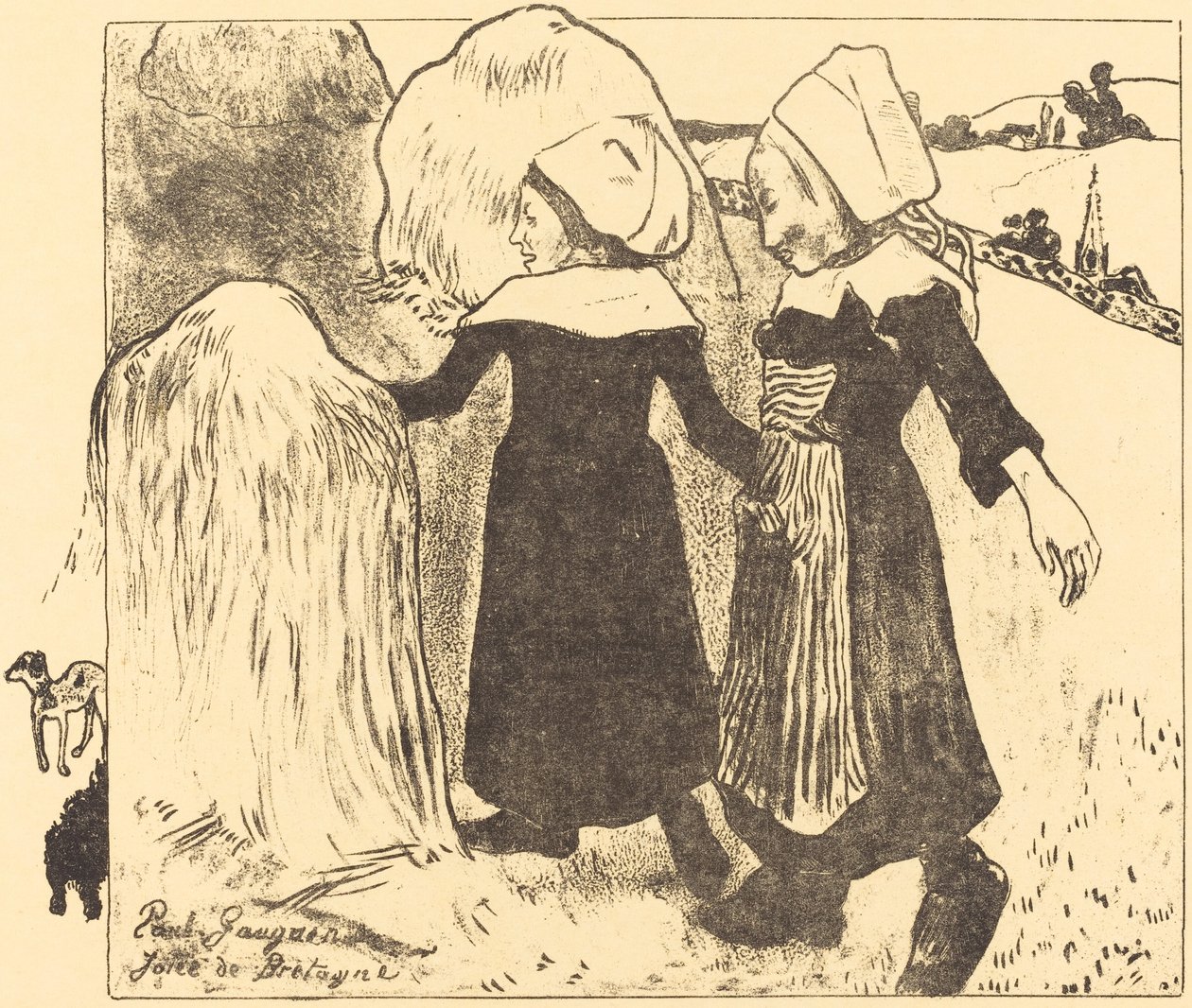 Bretagnes fornøjelser (Joies de Bretagne) af Paul Gauguin