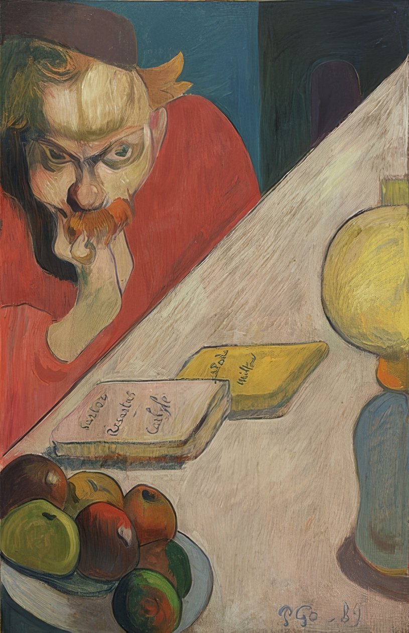 Portræt af Jacob Meyer de Haan. 1889 af Paul Gauguin