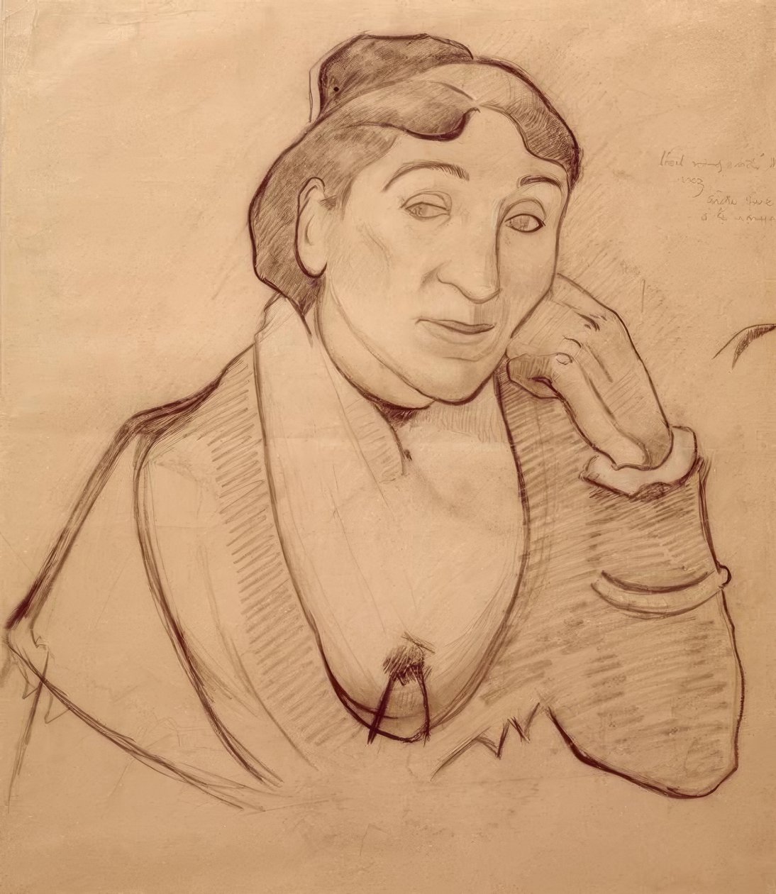 Portræt af Arlesienne af Paul Gauguin