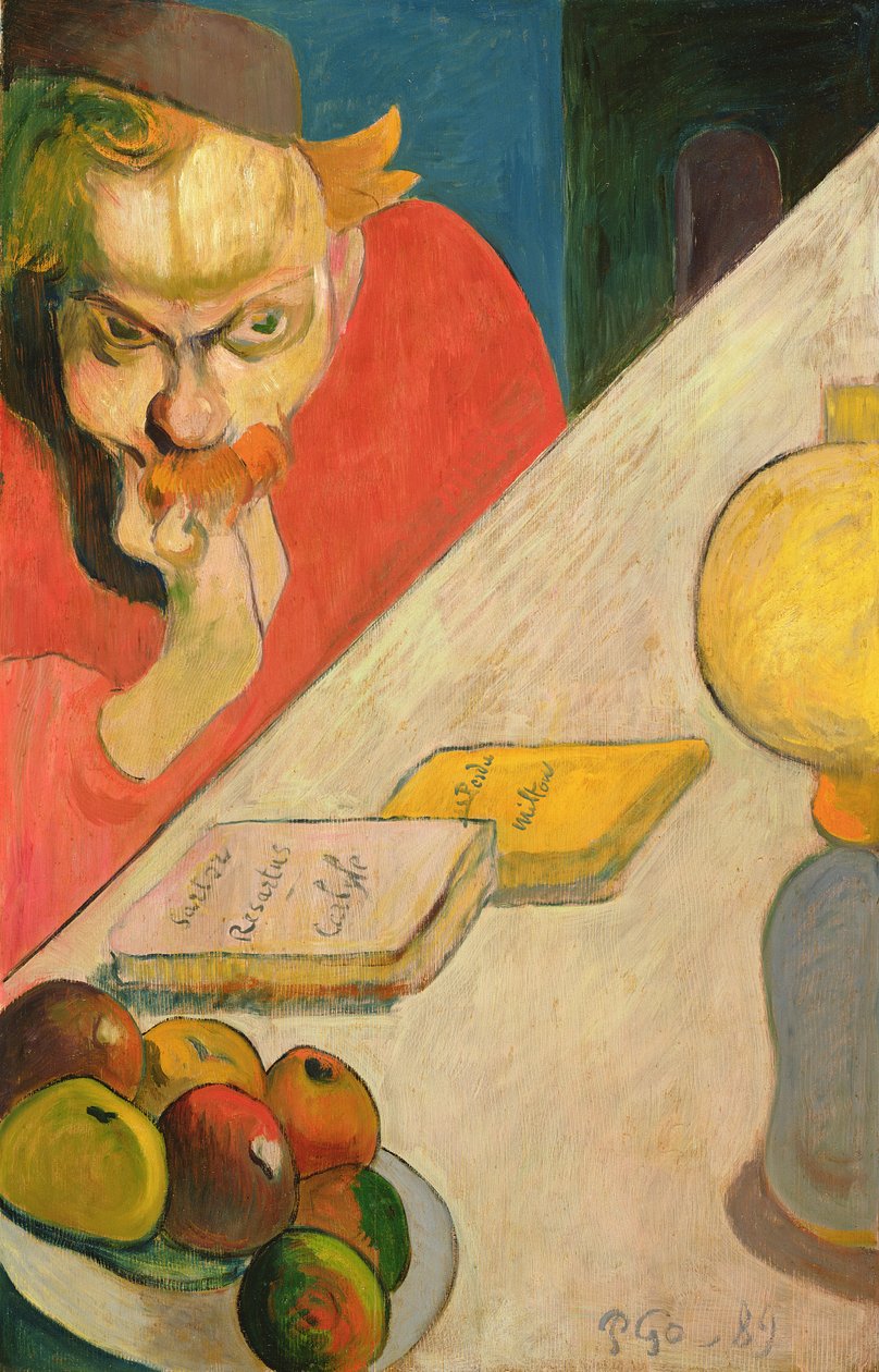 Portræt af Jacob Meyer de Haan, 1889 (olie på træ) af Paul Gauguin
