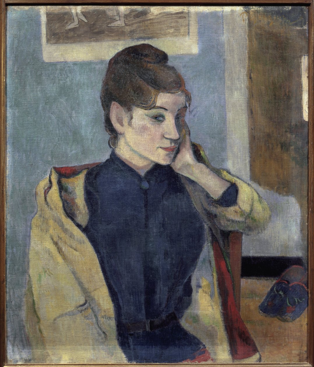 Portræt af Madeleine Bernard (1871-1895) - Maleri af Paul Gauguin (1848-1903), olie på lærred, 72x58 cm af Paul Gauguin