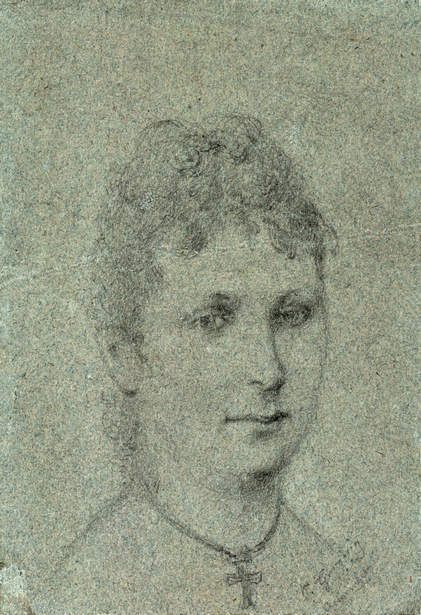 Portræt af Mette-Sophie Gad, ca 1873. af Paul Gauguin