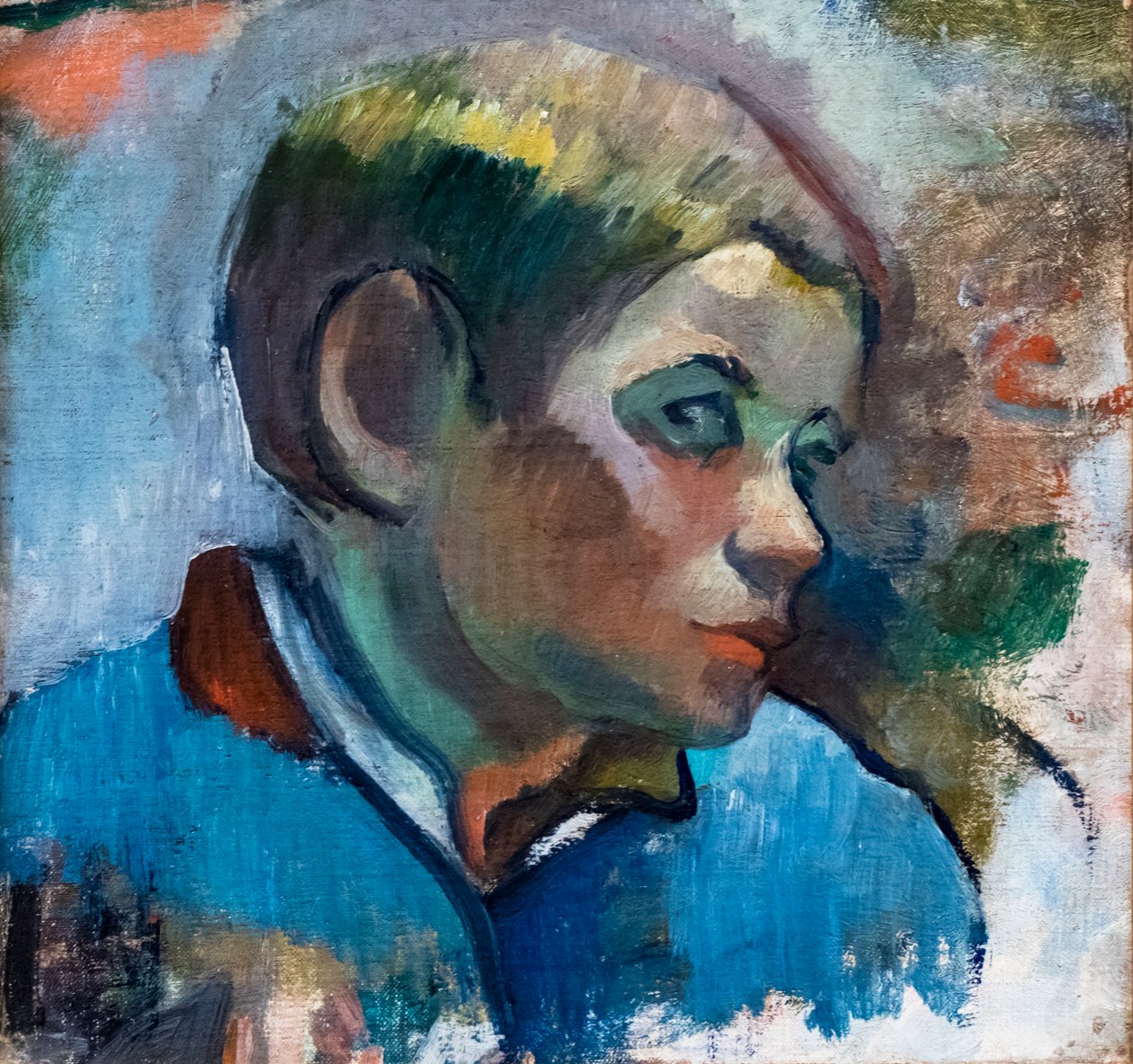 Portræt af en lille dreng af Paul Gauguin