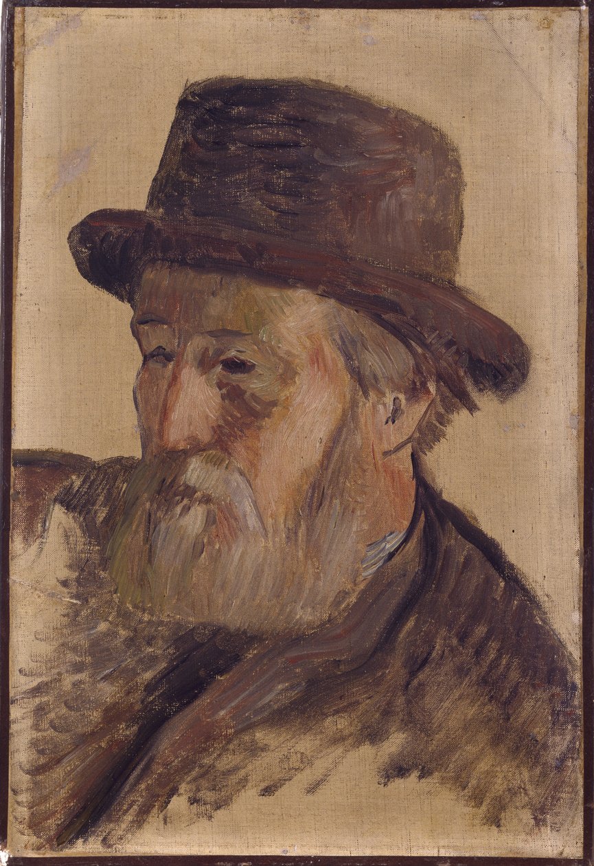 Portræt af en mand, ca. 1880 (olie på lærred) af Paul Gauguin