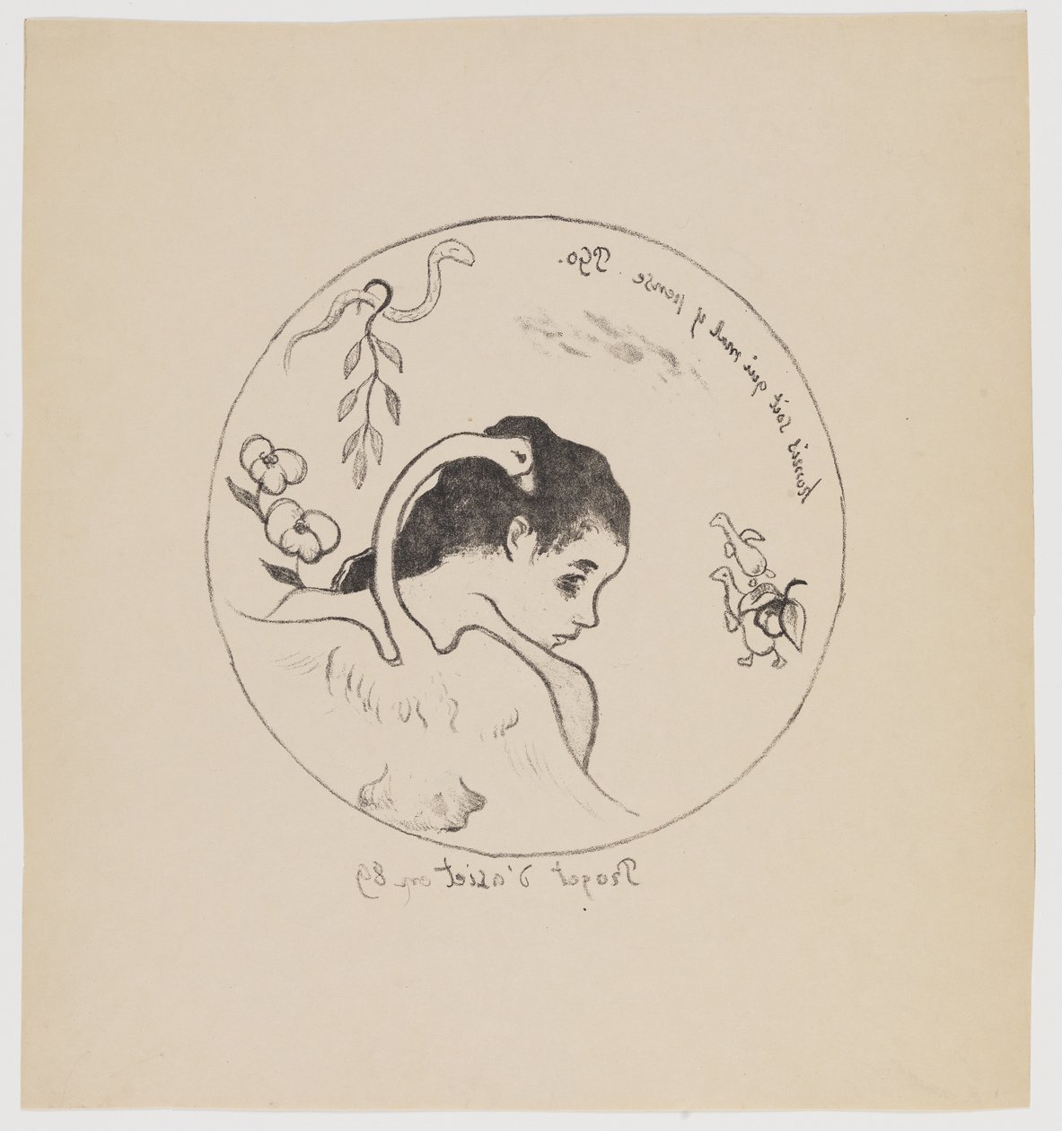 Grundprojekt af Paul Gauguin