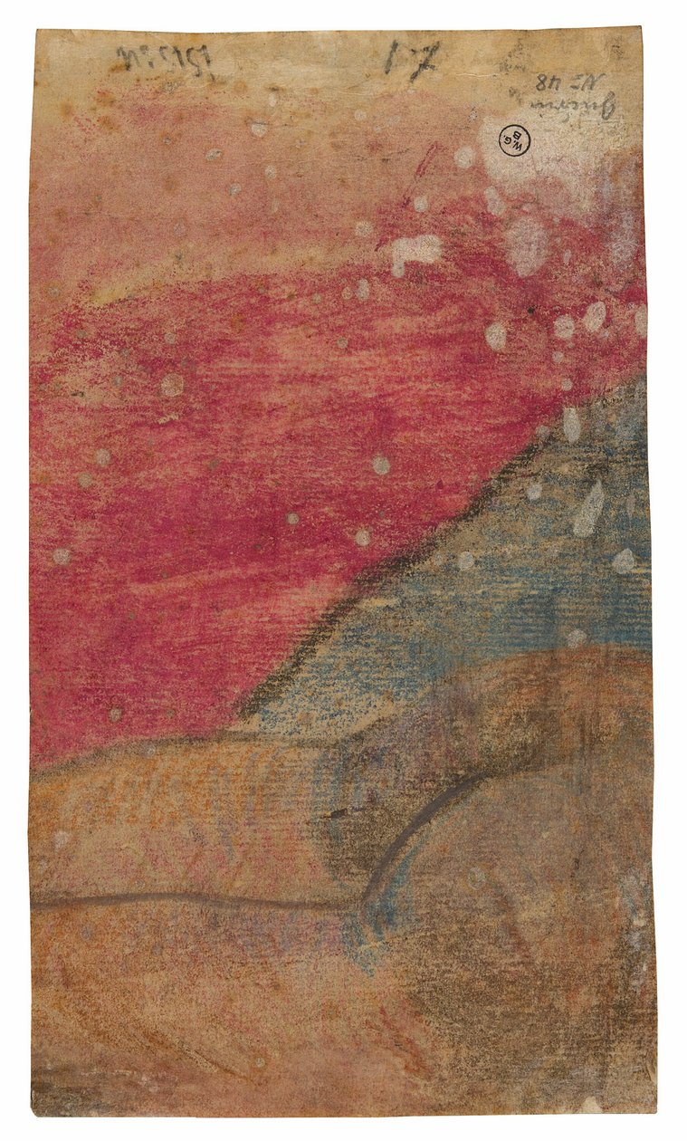 Tilbagelænet Tahitian (fragment) af Paul Gauguin