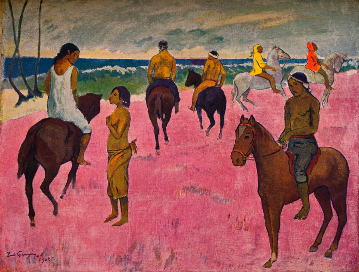 Ryttere på stranden, 1902 af Paul Gauguin
