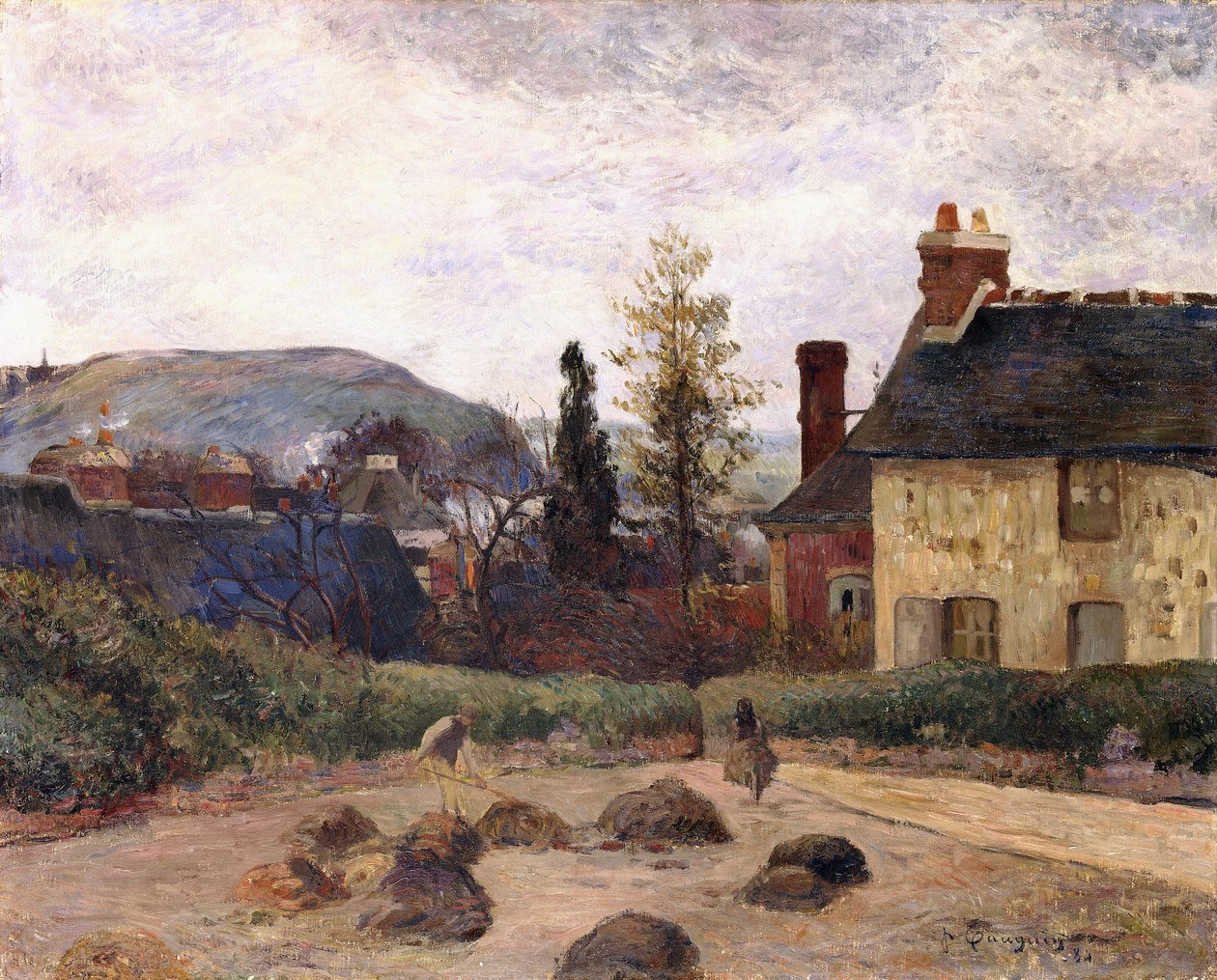 Tilbage fra høsten, 1884 af Paul Gauguin