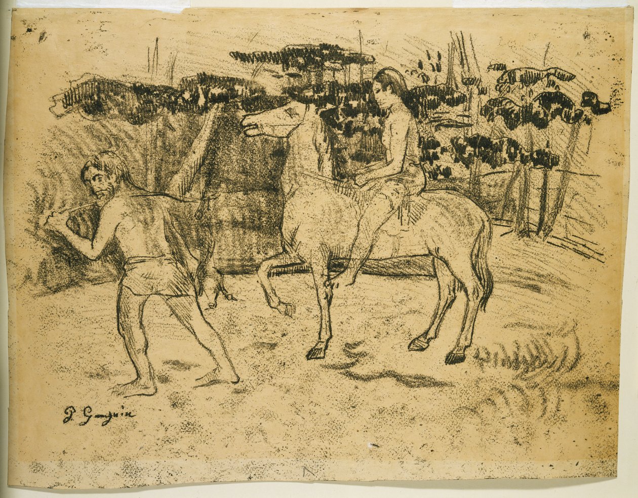 Rückkehr von der Jagd af Paul Gauguin