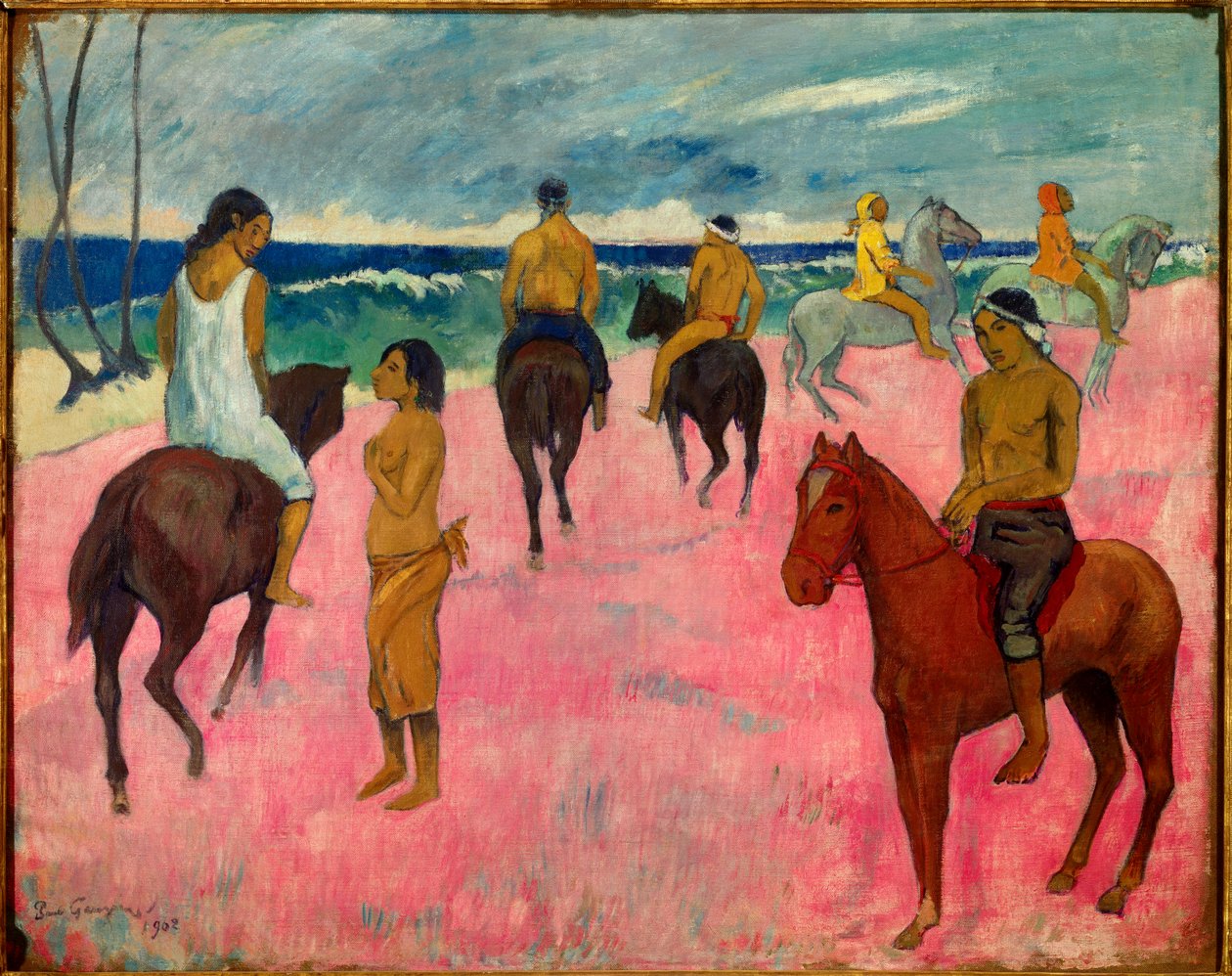 Ryttere på stranden, 1902 af Paul Gauguin