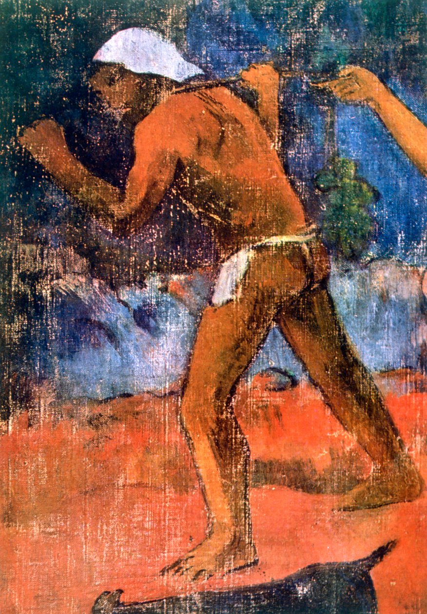 Scene fra Tahitian Life detalje, 1896 af Paul Gauguin